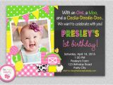 Farm 1st Birthday Invitations Farm Birthday Invitation Girls Farm Invitation Girls