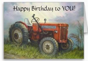 Farming Birthday Cards Birthday Old International Farm Tractor Card Tractor