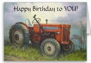 Farming Birthday Cards Birthday Old International Farm Tractor Card Tractor