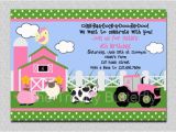 Farming Birthday Cards Farm Birthday Invitation Farm Animals Birthday Party