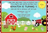 Farming Birthday Cards Printable Farm Animals Birthday Party Invitation Plus Free