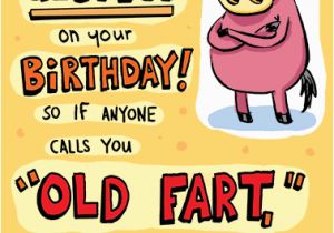 Farting Birthday Card Funny Birthday Ecard Quot Old Fart Quot From Cardfool Com