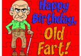 Farting Birthday Card Happy Birthday Old Fart Puzzle by Birthdaypresents