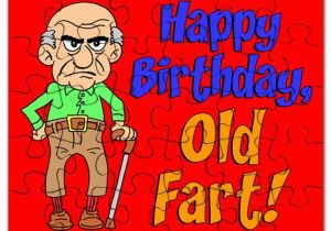 Farting Birthday Card Happy Birthday Old Fart Puzzle by Birthdaypresents