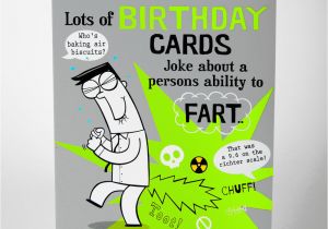 Farting Birthday Card Male Birthday Greetings Card Personalised Funny Joke