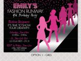 Fashion Show Birthday Party Invitations Fashion Show Birthday Party Invitations Best Party Ideas