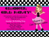 Fashion Show Birthday Party Invitations Fashion Show Birthday Party Invitations Ideas Bagvania