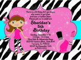 Fashion Show Birthday Party Invitations Fashion Show Birthday Party Invitations Ideas Bagvania