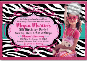 Fashion Show Birthday Party Invitations Fashion Show Dress Up Party Birthday Invitations Princess