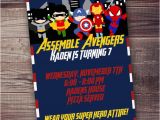Fast Birthday Invitations Fast Customized Superhero Birthday Invitation Avengers