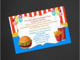 Fast Birthday Invitations Fast Food Birthday Invitation Mcdonald 39 S Inspired