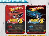 Fast Birthday Invitations Hot Wheels Inspired Birthday Invitation Free Thank You