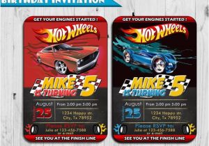 Fast Birthday Invitations Hot Wheels Inspired Birthday Invitation Free Thank You