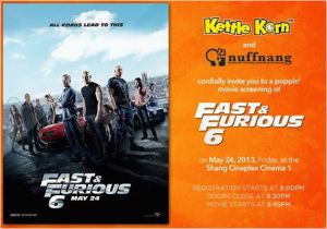 Fast Birthday Invitations My Bebe Adventures Fast and Furious 6 Movie
