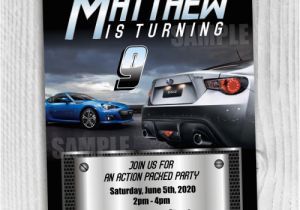 Fast Birthday Invitations Ssscreativedesigns On Artfire Com