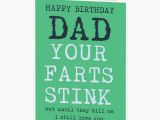Father to Be Birthday Card Funny Happy Birthday Card for Dad Daddy Your Farts Stink