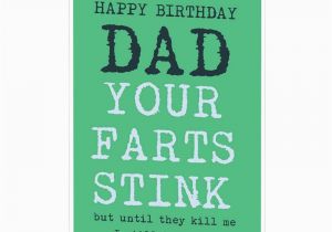 Father to Be Birthday Card Funny Happy Birthday Card for Dad Daddy Your Farts Stink