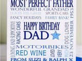 Father to Be Birthday Card Personalised Dad Birthday Card by Lisa Marie Designs