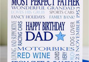 Father to Be Birthday Card Personalised Dad Birthday Card by Lisa Marie Designs