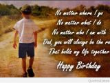 Father to son Happy Birthday Quotes Happy Birthday Dad Quotes Sayings