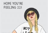 Feeling 22 Birthday Card Custom Taylor Swift 22 Birthday Card