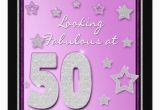 Female 50th Birthday Invitations 50th Birthday Invitation Female Stars Zazzle