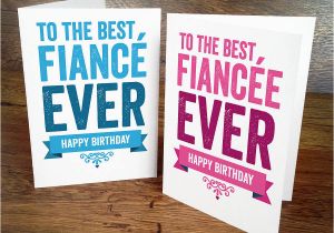 Fiance Birthday Cards for Him Birthday Card for Fiancee or Fiance by A is for Alphabet