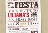 Fiesta themed Birthday Invitations Fiesta Birthday Invitation Girl Birthday Party Invitation