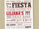 Fiesta themed Birthday Invitations Fiesta Birthday Invitation Girl Birthday Party Invitation