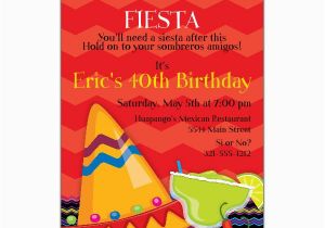 Fiesta themed Birthday Invitations Fiesta Fun Birthday Invitations Paperstyle