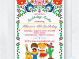 Fiesta themed Birthday Invitations Kids Fiesta Birthday Invitation Children 39 S Mexican Fiesta