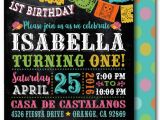 Fiesta themed Birthday Invitations Printable Digital Fiesta Paper Flags Birthday Invitations