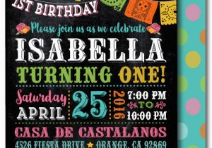 Fiesta themed Birthday Invitations Printable Digital Fiesta Paper Flags Birthday Invitations