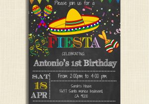 Fiesta themed Birthday Invitations Printable Mexican Fiesta Party Invitations Diy Party