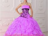 Fifteen Birthday Dresses Sweet Hot Pink Strapless Appliques and Ruffles 15th