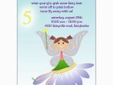 Fifth Birthday Party Invitation Fairy Fun Brunette 5th Birthday Invitations Paperstyle