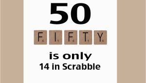 Fiftieth Birthday Cards 50th Birthday Card Milestone Birthday Scrabble Birthday