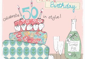 Fiftieth Birthday Cards 50th Birthday Cards for Her Uk