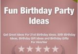 Fiftieth Birthday Gift Ideas for Him Fun Birthday Party Ideas Get Great Ideas for 21st Birthday