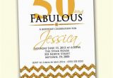 Fifty and Fabulous Birthday Invitations 50th Birthday Invitation Fifty and Fabulous Gold by