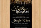 Fifty and Fabulous Birthday Invitations 50th Birthday Invitation for Women 50 and Fabulous