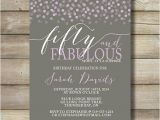 Fifty and Fabulous Birthday Invitations Fifty and Fabulous Birthday Invitation 50 by
