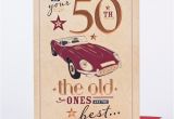 Fifty Birthday Cards 50th Birthday Card On Your 50th Only 89p
