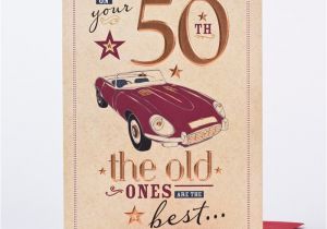 Fifty Birthday Cards 50th Birthday Card On Your 50th Only 89p