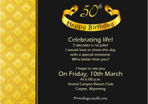 Fifty Birthday Party Invitations 50th Birthday Invitation Ideas Oxsvitation Com