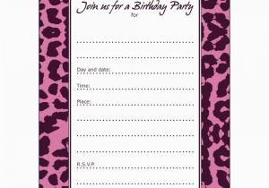 Fillable Birthday Invitations Free 10 Birthday Party Invitations Fill Ins Bpfi 034