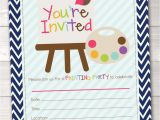 Fillable Birthday Invitations Free Fill In Art Painting Party Invitations Printable Kids Birthday