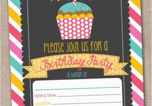 Fillable Birthday Invitations Free Fill In Birthday Party Invitations by Inkobsessiondesigns