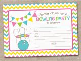 Fillable Birthday Invitations Free Printable Bowling Party Invitation Fill In by