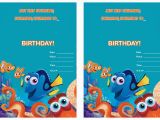 Finding Nemo Birthday Invitation Template Finding Dory Birthday Invitations Birthday Printable